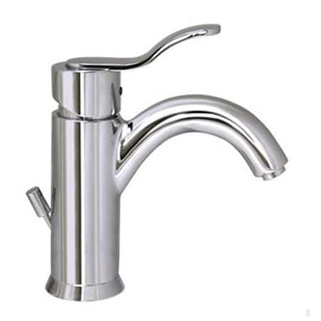 Whitehaus Galleryhaus Sgl Hole/Sgl Lever Lavatory Faucet W/ Pop-Up Waste, Chrm 3-04012-C